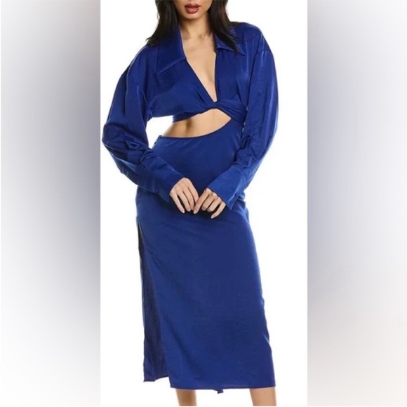 Ronny Kobo Collection Royal Blue Rebel Cutout Dress - Picture 10 of 10
